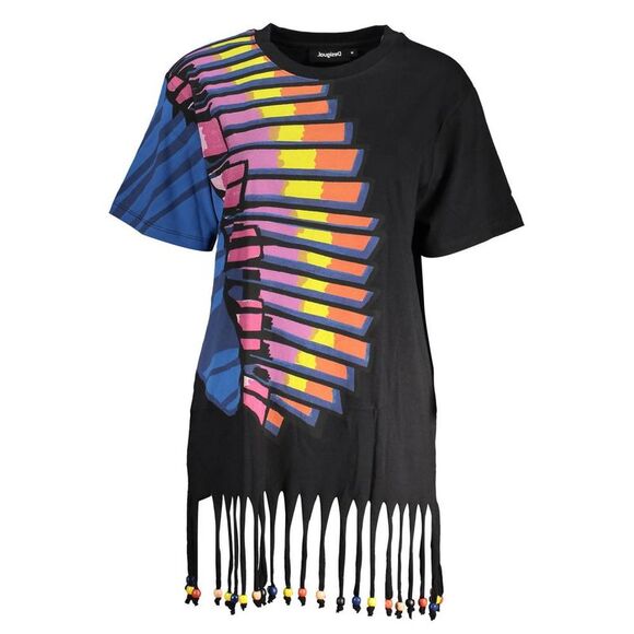 Desigual Black Cotton Women Women's Dress